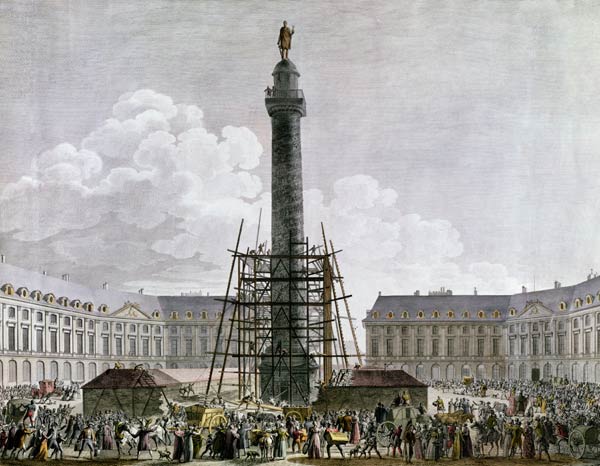Construction of the Vendome Column in 1803-10 a Scuola Francese