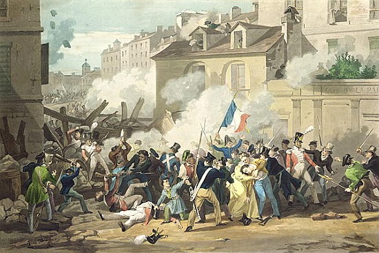 Defence of a Barricade, 29th July 1830 a Scuola Francese