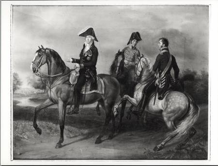 Duke of Bassano (1763-1839) riding in Poland a Scuola Francese