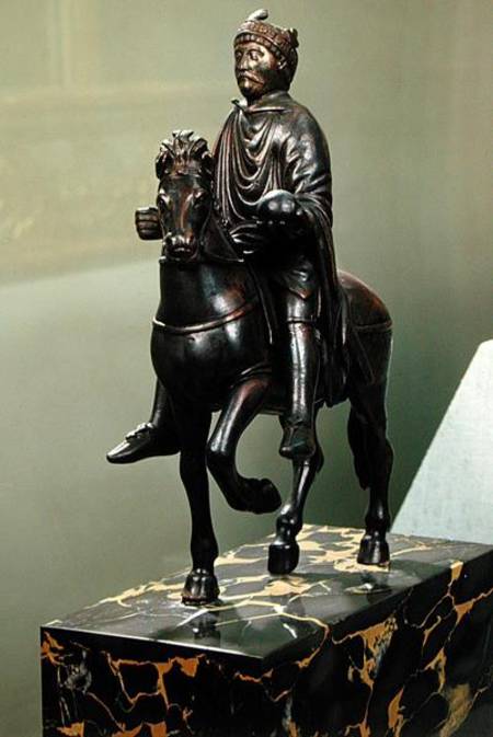 Equestrian statue of Charlemagne (747-814) a Scuola Francese