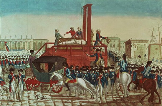 Execution of Louis XVI (1754-93) 21st January 1793 (see also 154902) a Scuola Francese
