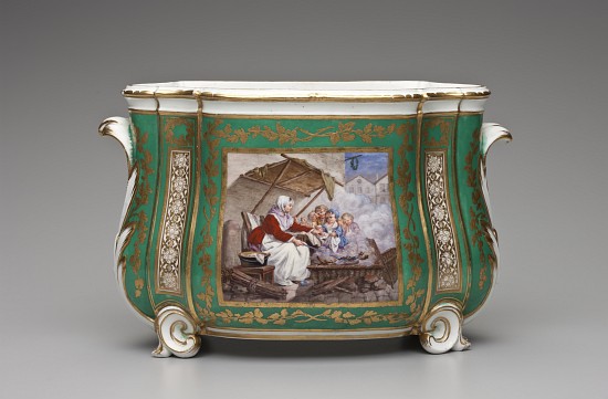 Flower Vase, Sevres Porcelain Manufactory a Scuola Francese