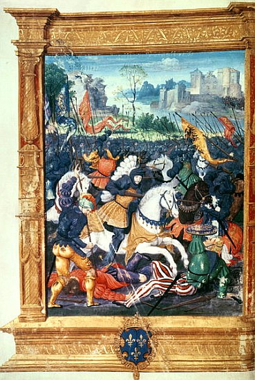 Francois I (1494-1547) at the Battle of Marignano, 14th September 1515 a Scuola Francese
