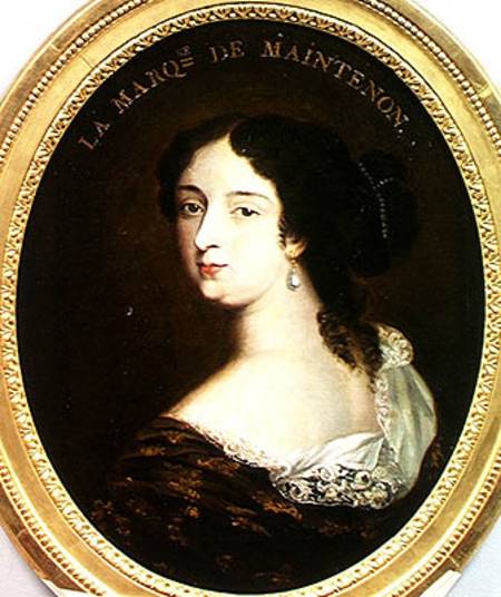Francoise d'Aubigne (1635-1719) Marquise de Maintenon a Scuola Francese