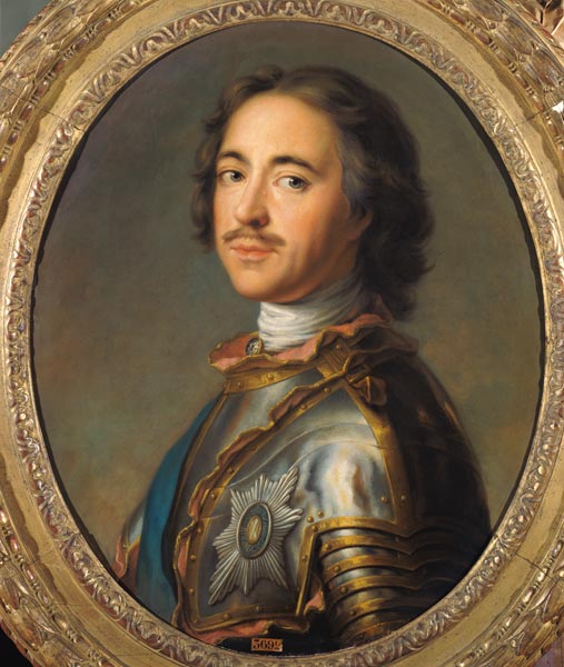 Portrait of Peter the Great (1672-1725) a Scuola Francese