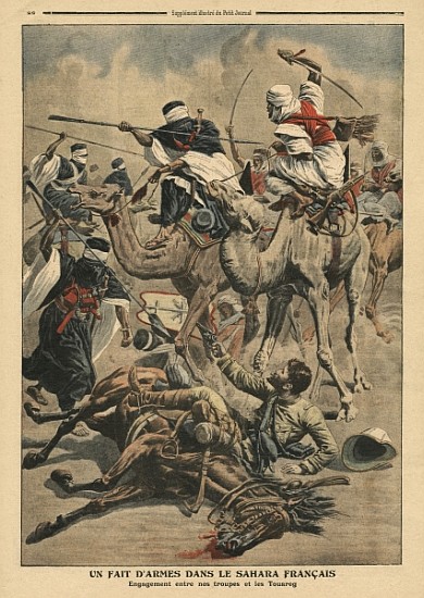 French troops in Sahara, illustration from ''Le Petit Journal'', supplement illustre, 17th March 190 a Scuola Francese