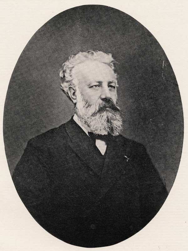 Jules Verne (1828-1905) (litho)  a Scuola Francese