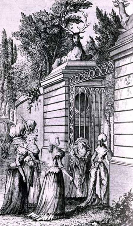 Le Parc aux Cerfs, the Gateway to the 'Royal Haven' of Louis XV (1710-74) a Scuola Francese