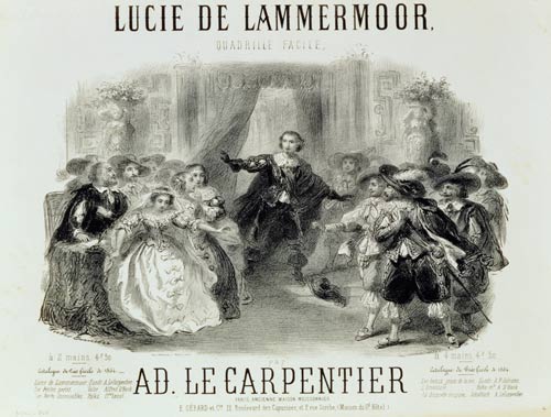 'Lucia de Lamermoor' the opera by Domenico G M Donizetti (1797-1848) a Scuola Francese