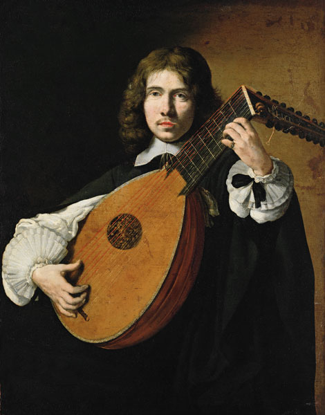 Lute Player a Scuola Francese