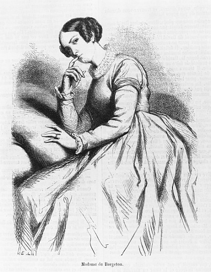Madame de Bargeton, illustration from ''Les Illusions perdues'' Honore de Balzac a Scuola Francese