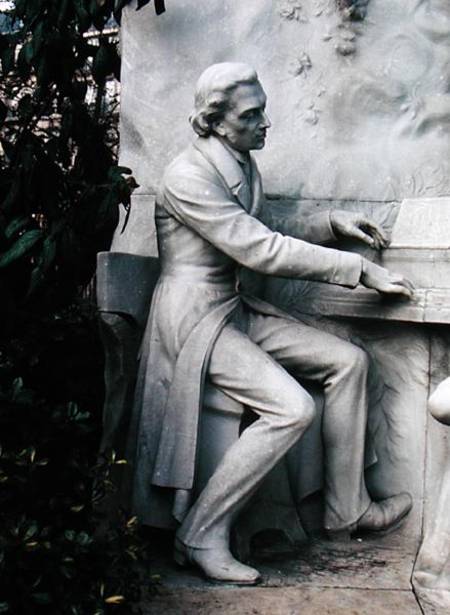 Monument to Frederic Chopin (1810-49)  (detail) a Scuola Francese