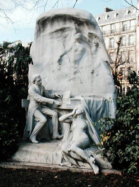Monument to Frederic Chopin (1810-49) a Scuola Francese