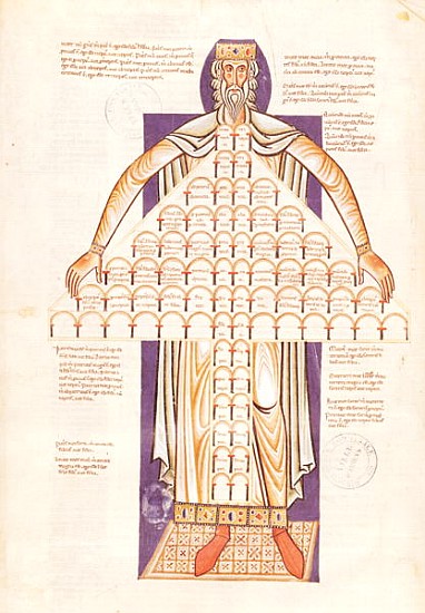 Ms 354 fol.256v Tree of Consanguinity a Scuola Francese