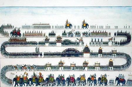 Muharram Ceremony, Faizabad, 1772 from 'The Gentil Album' a Scuola Francese