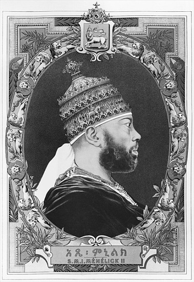 Negus of Ethiopia, Menelik II (1844-1913) a Scuola Francese
