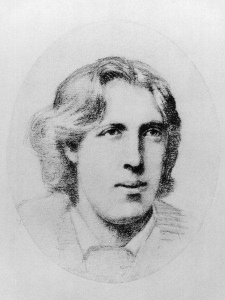 Portrait of Oscar Wilde (charcoal) a Scuola Francese