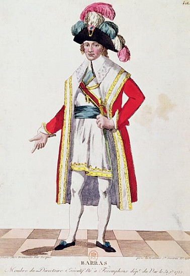 Paul Francois Jean Nicolas (1755-1829) Vicomte de Barras a Scuola Francese