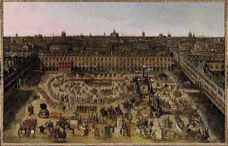 The Place Royale and the Carrousel in 1612 a Scuola Francese