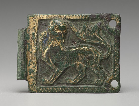 Plaque from a belt buckle, 1200/1225 a Scuola Francese