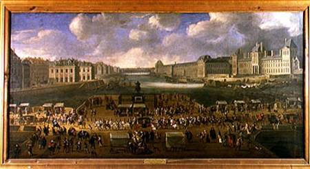 The Pont-Neuf with a procession a Scuola Francese