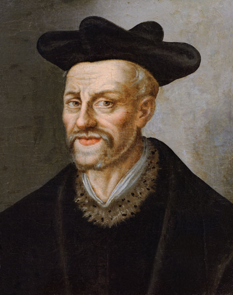 Portrait of Francois Rabelais (c.1494-1553) a Scuola Francese
