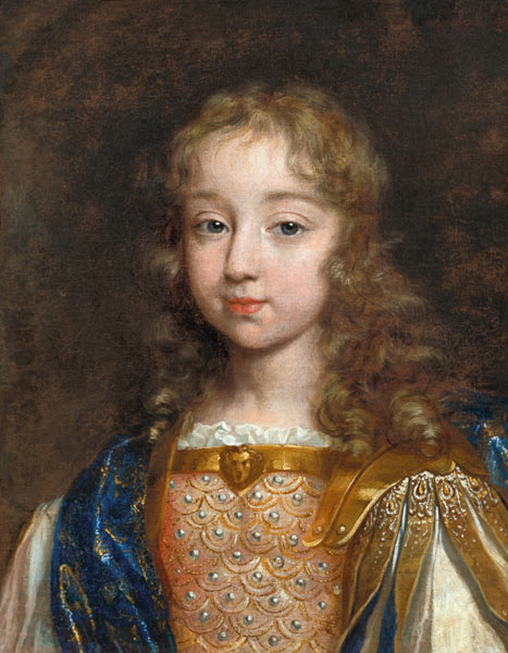 Portrait of the Infant Louis XIV (1638-1715) a Scuola Francese