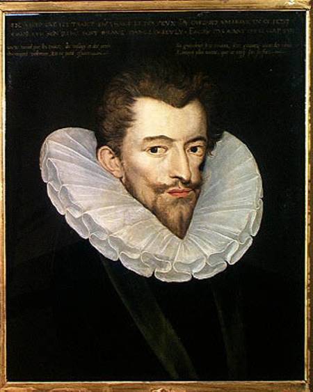 Portrait of Henri I (1549-88) de Lorraine, Duc de Guise, known as Le Balafre a Scuola Francese