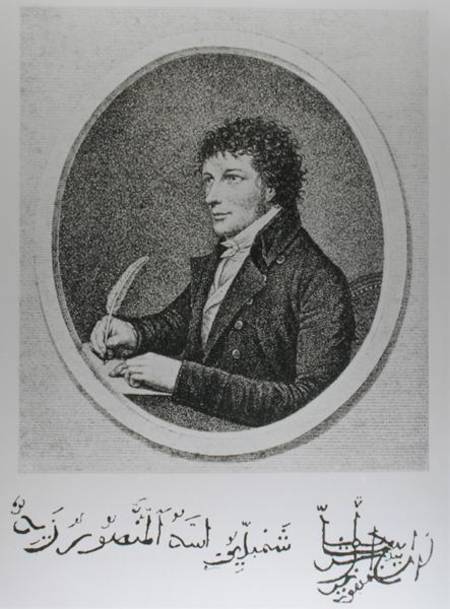 Portrait of Jean-Francois Champollion (1790-1832) a Scuola Francese