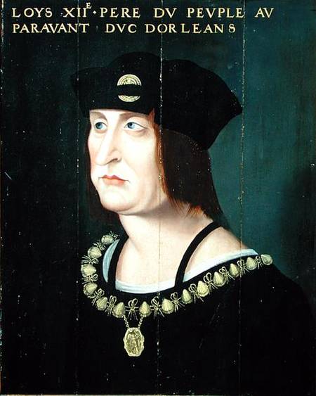 Portrait of Louis XII (1462-1515) King of France a Scuola Francese