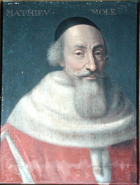 Portrait of Mathieu Mole (1584-1656) Lord of Champlatre a Scuola Francese
