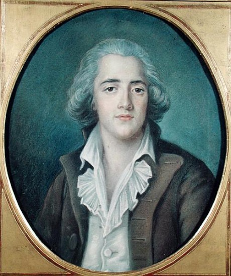Portrait of Francois Rene (1768-1848) Vicomte de Chateaubriand, c.1786 a Scuola Francese