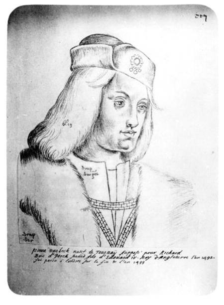 Portrait of Perkin Warbeck (c.1474-99) Flemish imposter and pretender to the English throne a Scuola Francese