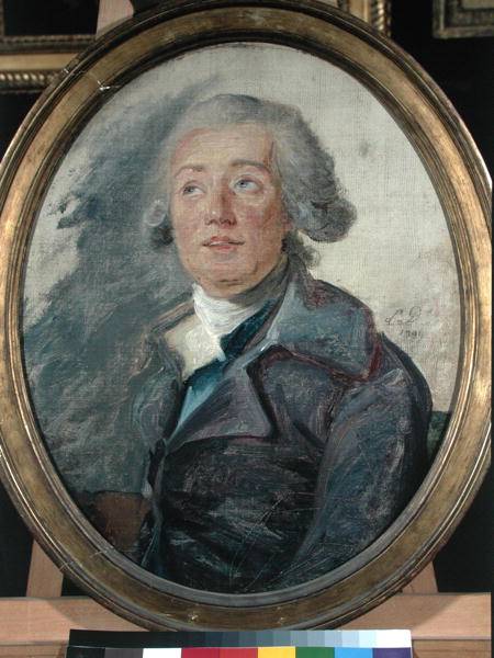 Portrait presumed to be Marie-Joseph Chenier (1764-1811) a Scuola Francese