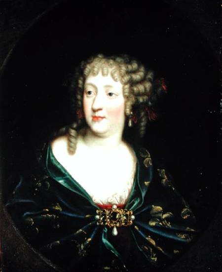 Portrait of Queen Marie-Therese of France (1638-83) a Scuola Francese
