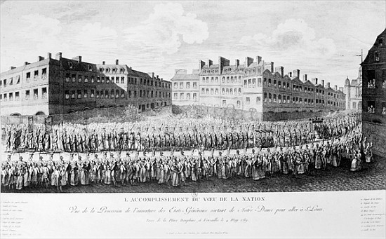Procession of the Opening of the Estates General a Scuola Francese
