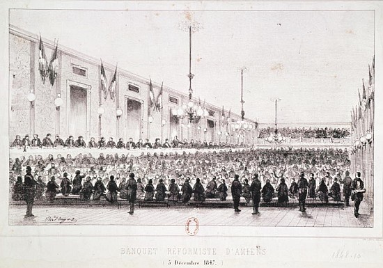 Reformist Banquet at Amiens, 5th December 1847 a Scuola Francese