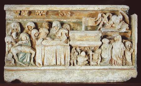 Relief depicting Scenes from the Passion of Christ: Pieta, the Entombment and the Holy Women at the a Scuola Francese