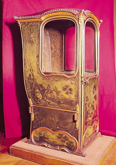 Sedan Chair (painted wood) a Scuola Francese