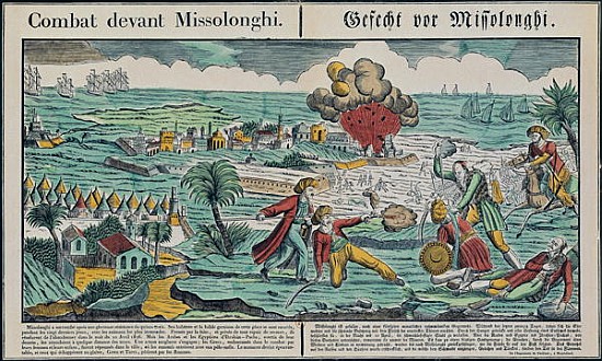 Siege of Missolonghi, 22nd April 1826 a Scuola Francese