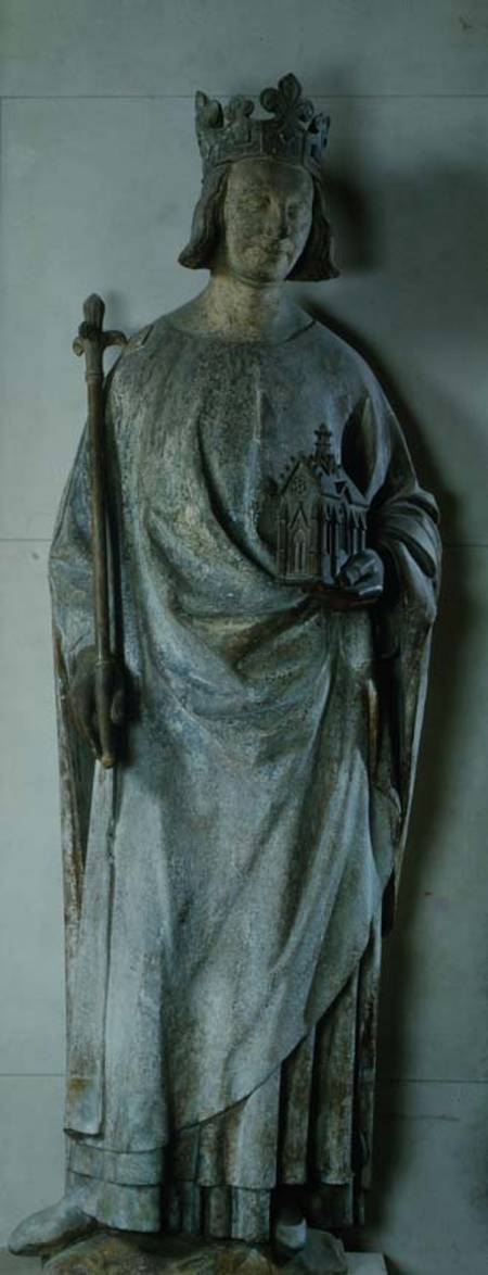 Statue of Charles V (1338-80) King of France a Scuola Francese