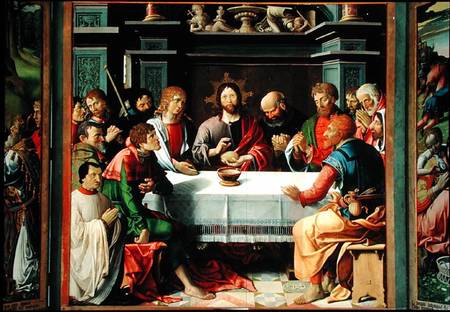 The Last Supper, central panel from the Eucharist Triptych a Scuola Francese