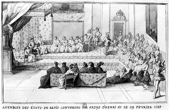 The Assembly of the Blois Estates convened on the 29th February 1588 Henri III (1551-89), King of Fr a Scuola Francese