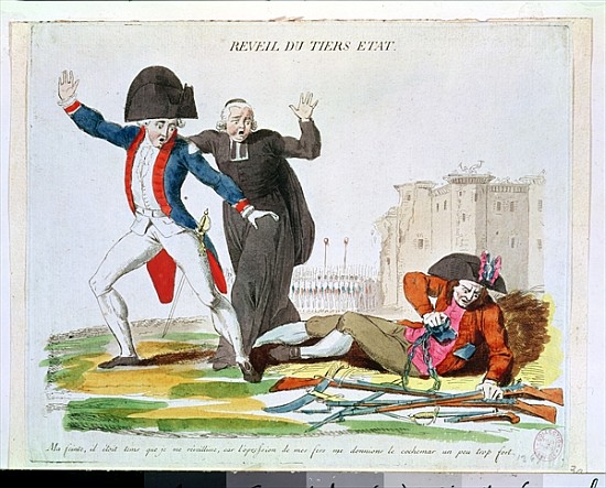 The Awakening of the Third Estate, July 1789 (see also 266297) a Scuola Francese