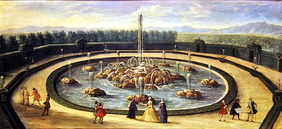 The Bassin de l''Encelade at Versailles, early eighteenth century a Scuola Francese
