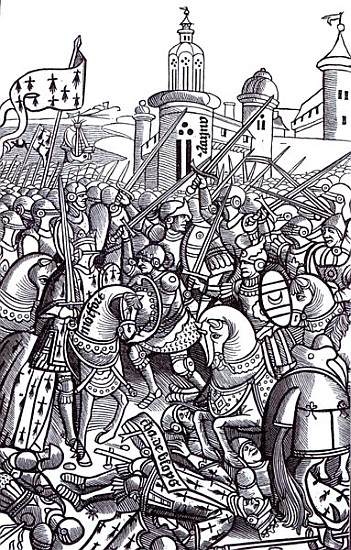 The Battle of Auray, from ''Chroniques de Bretagne'' Alain Bouchard, published 1514 a Scuola Francese