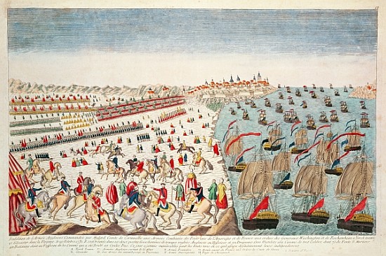 The Battle of Yorktown, 19th October 1781 a Scuola Francese