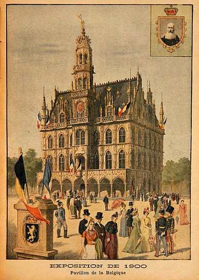 The Belgian Pavilion at the Universal Exhibition of 1900, Paris, illustration from ''Le Petit Journa a Scuola Francese