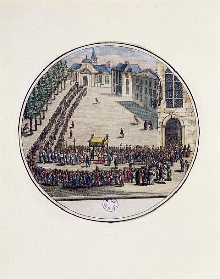 The Blessed Sacrament being carried in Procession at the Opening of the Estates General at Versaille a Scuola Francese