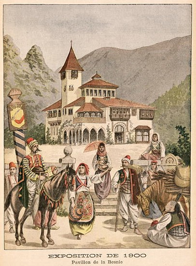 The Bosnian Pavilion at the Universal Exhibition of 1900, Paris, illustration from ''Le Petit Journa a Scuola Francese